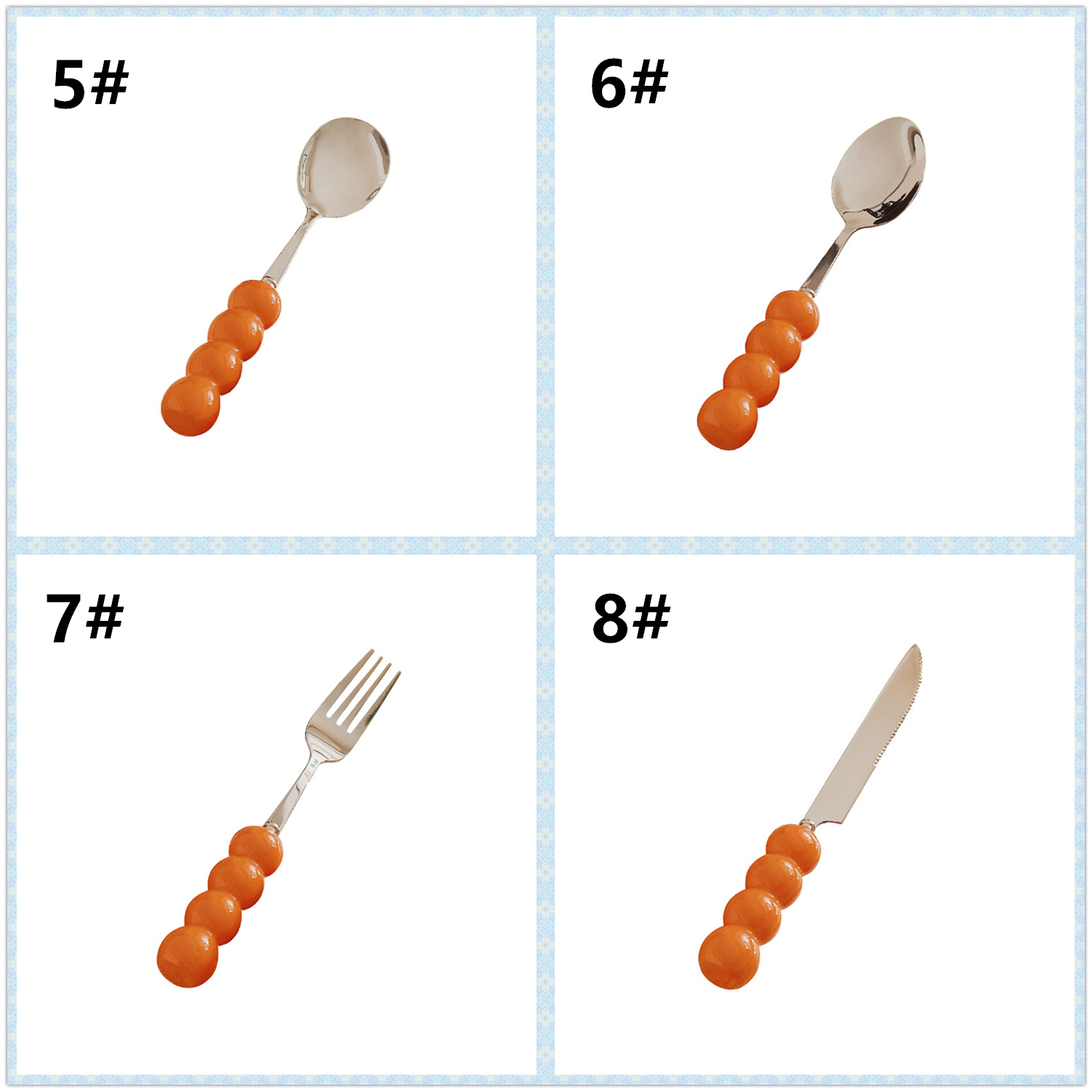 スプーン 食器 ステンレス セラミック 創意的 キッチン用品 可愛い(画像 3 / 5)