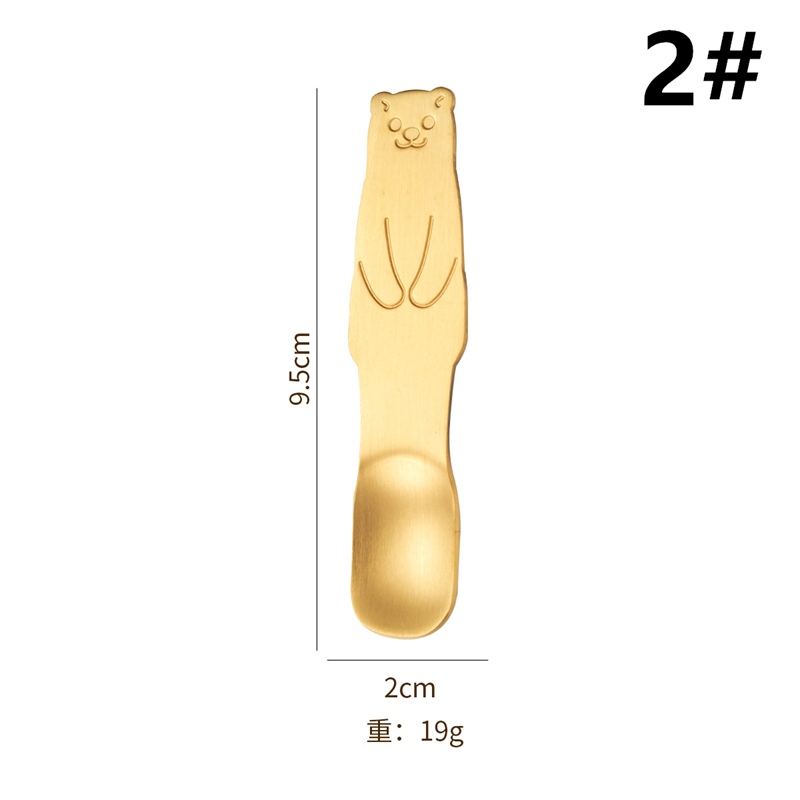 熊 スプーン アイスクリームスプーン 食器 ステンレス 創意的 キッチン用品 可愛い(画像 3 / 5)