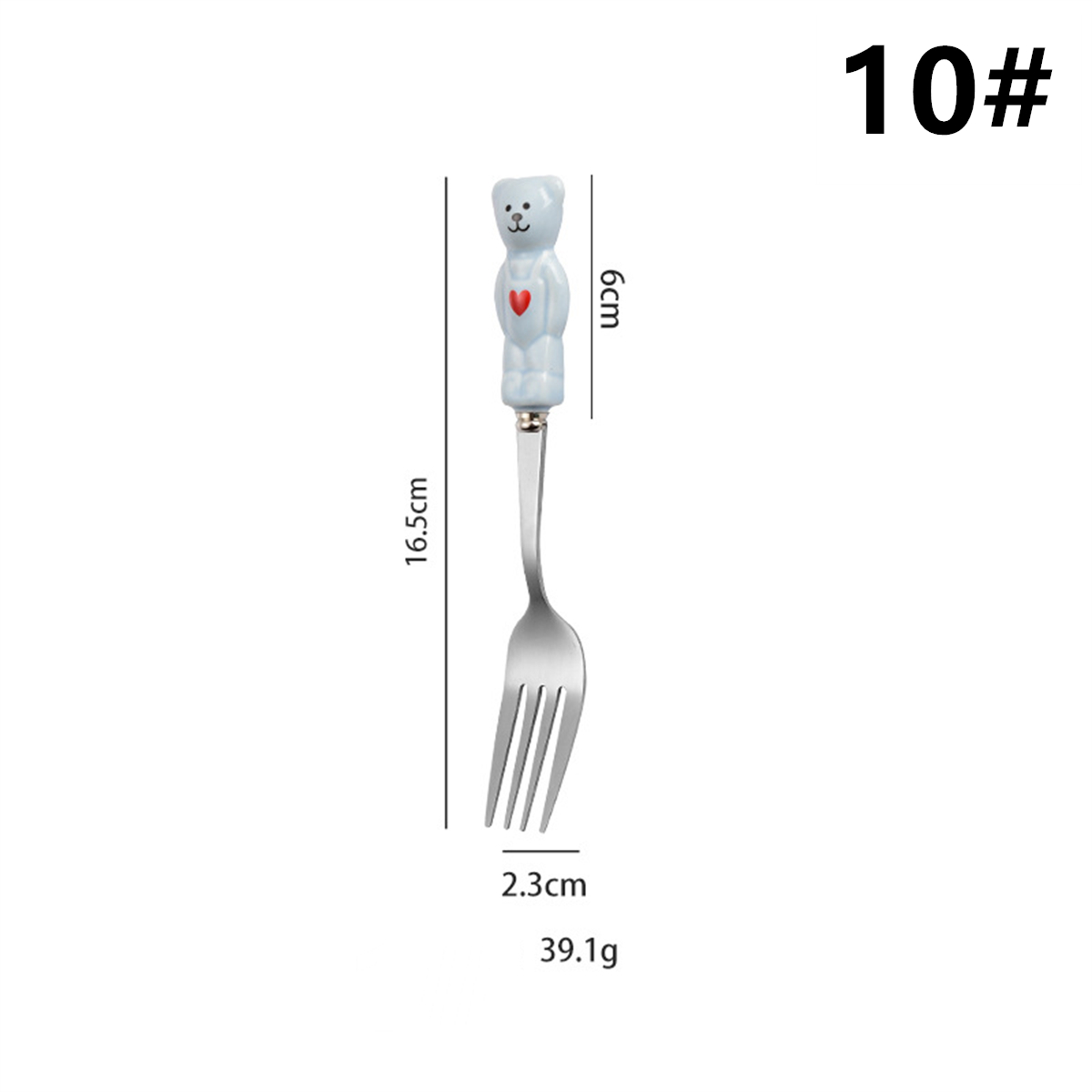 熊柄 スプーン 食器 ステンレス セラミック 創意的 キッチン用品 可愛い(画像 5 / 5)