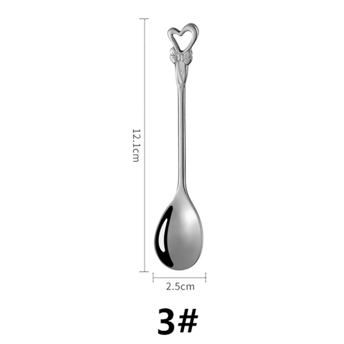 バラ ハート スプーン 食器 ステンレス 創意的 キッチン用品 可愛い(画像 4 / 5)